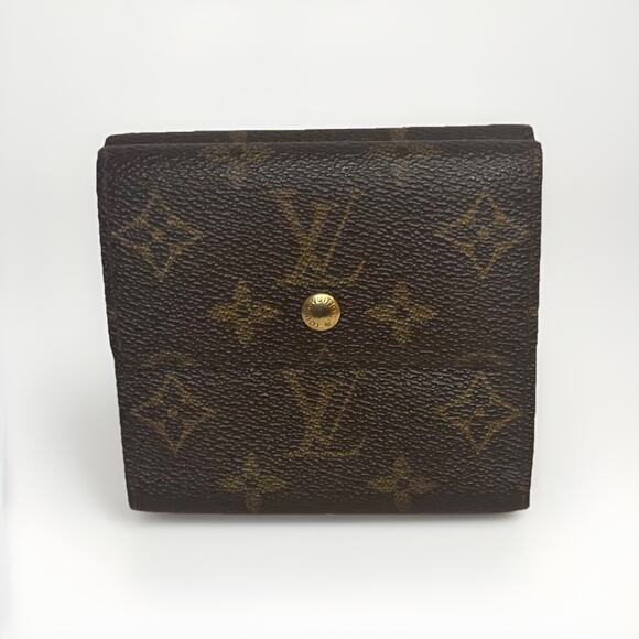 Authentic LOUIS VUITTON Elise trifold wallet vintage monogram - Picture 1 of 14